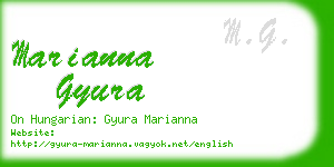 marianna gyura business card